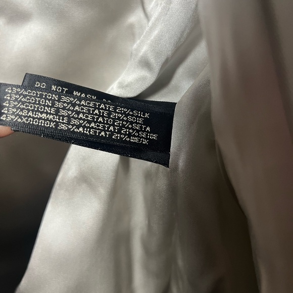 Ralph Lauren Silver Jacket size 6 preppy minimalist career - Picture 5 of 5